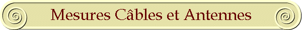 Mesures C�bles et Antennes